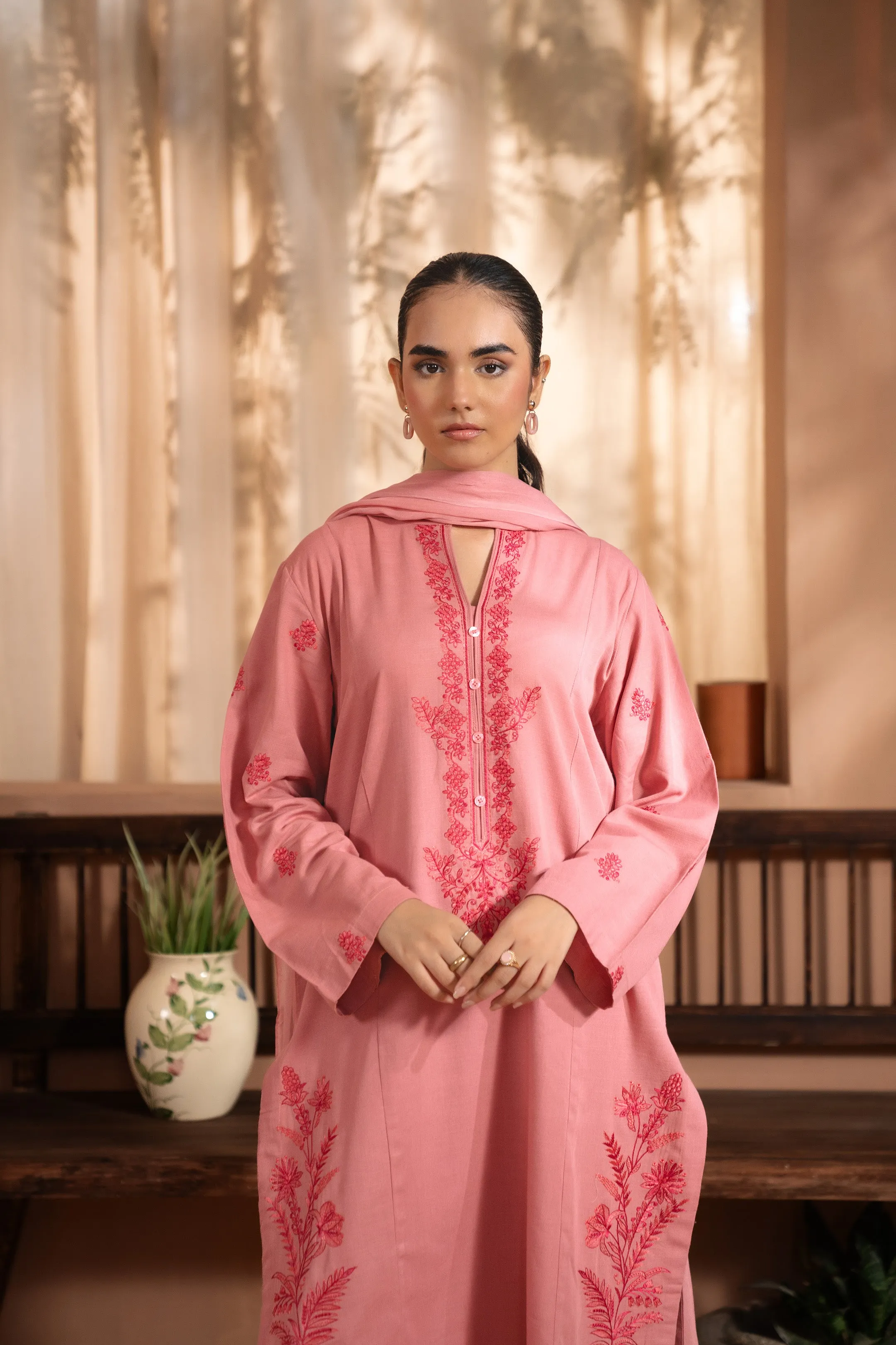 3 Piece Khaddar Suit