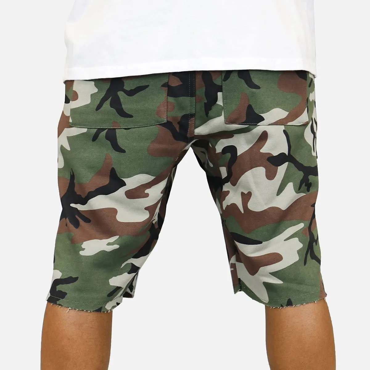 DH Essentials SLIM FIT ZIP POCKET FLEECE SHORTS