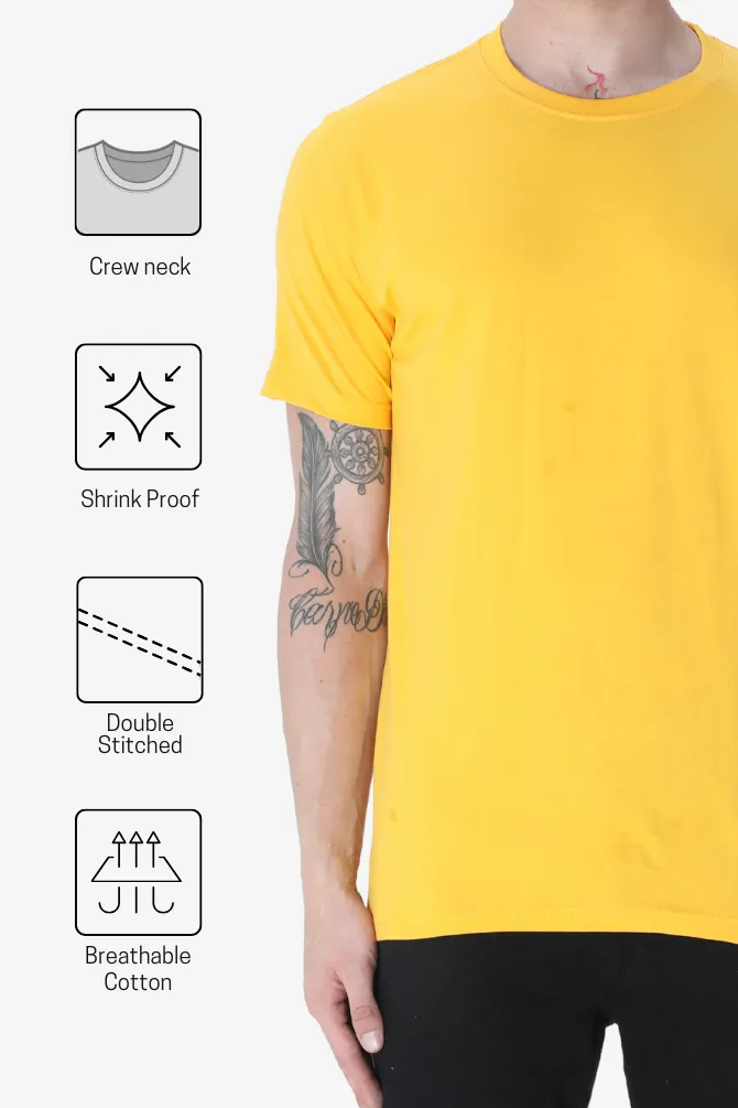Golden Yellow T-shirt for men