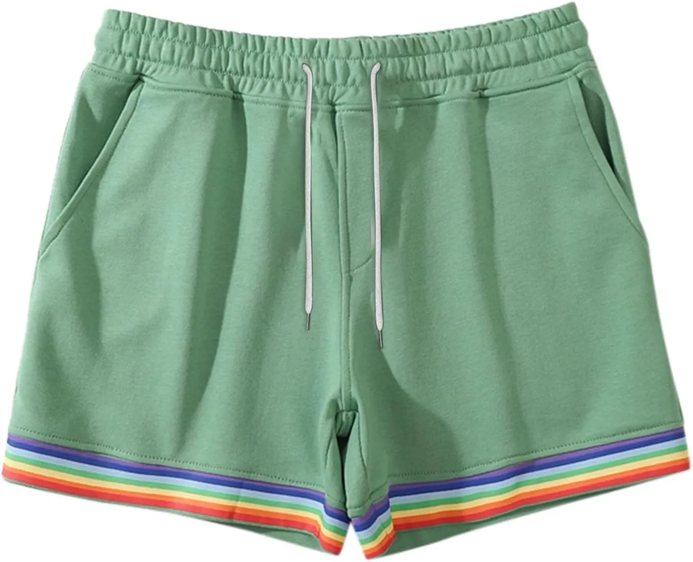 Gym Shorts for Men Slim-Fit Elastic Beach Shorts Gym Basketball Lightweight Classic Regular Activewear Pants