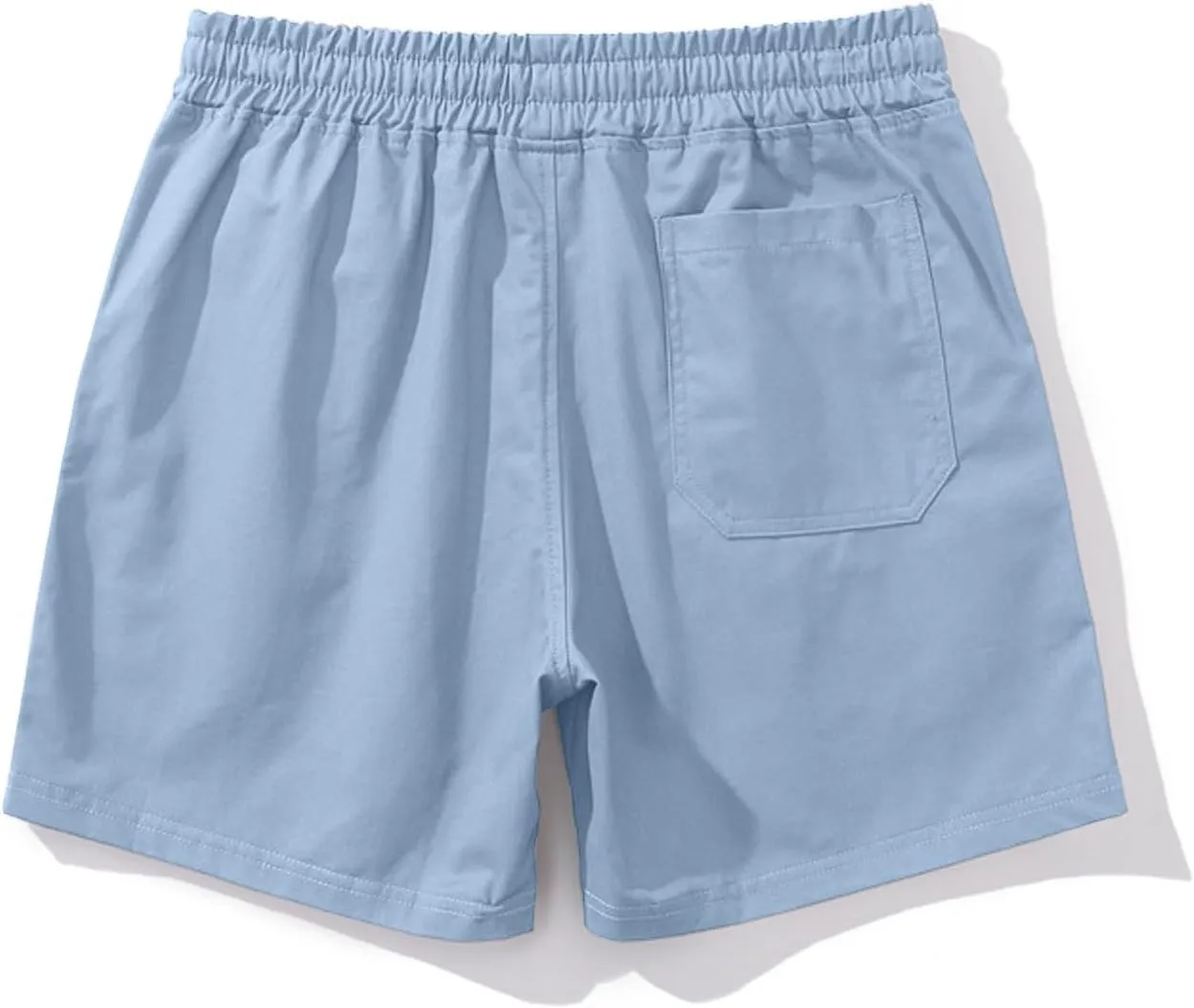Men Shorts Slim Fit Flat Front Stretch Casual Short Shorts Outdoor Athletic Workout Running Comfy Activewear Pants