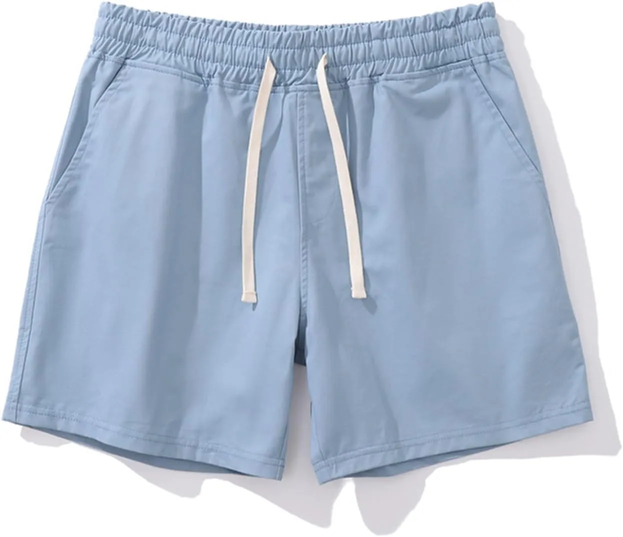 Men Shorts Slim Fit Flat Front Stretch Casual Short Shorts Outdoor Athletic Workout Running Comfy Activewear Pants