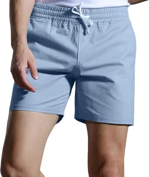 Men Shorts Slim Fit Flat Front Stretch Casual Short Shorts Outdoor Athletic Workout Running Comfy Activewear Pants