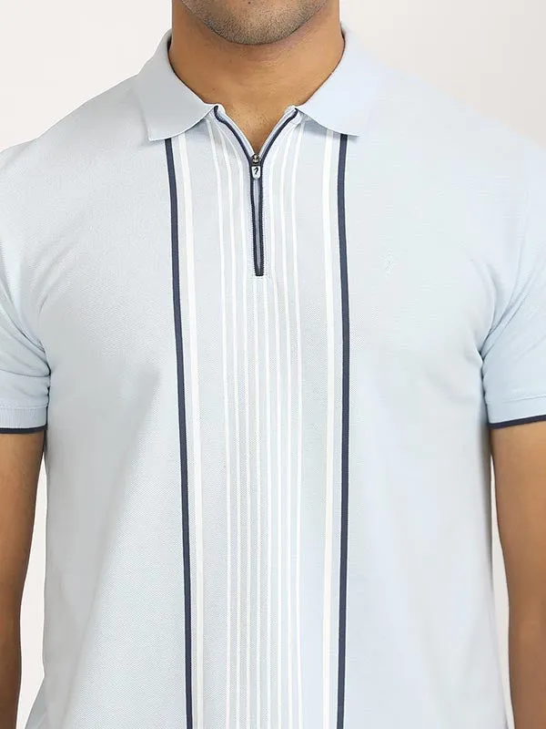 Men Stripes Polo T-Shirt