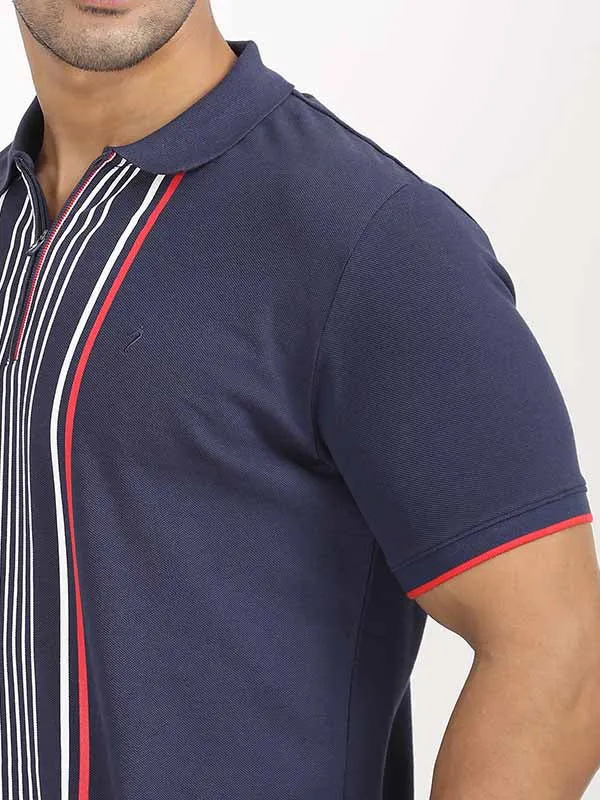 Men Stripes Polo T-Shirt