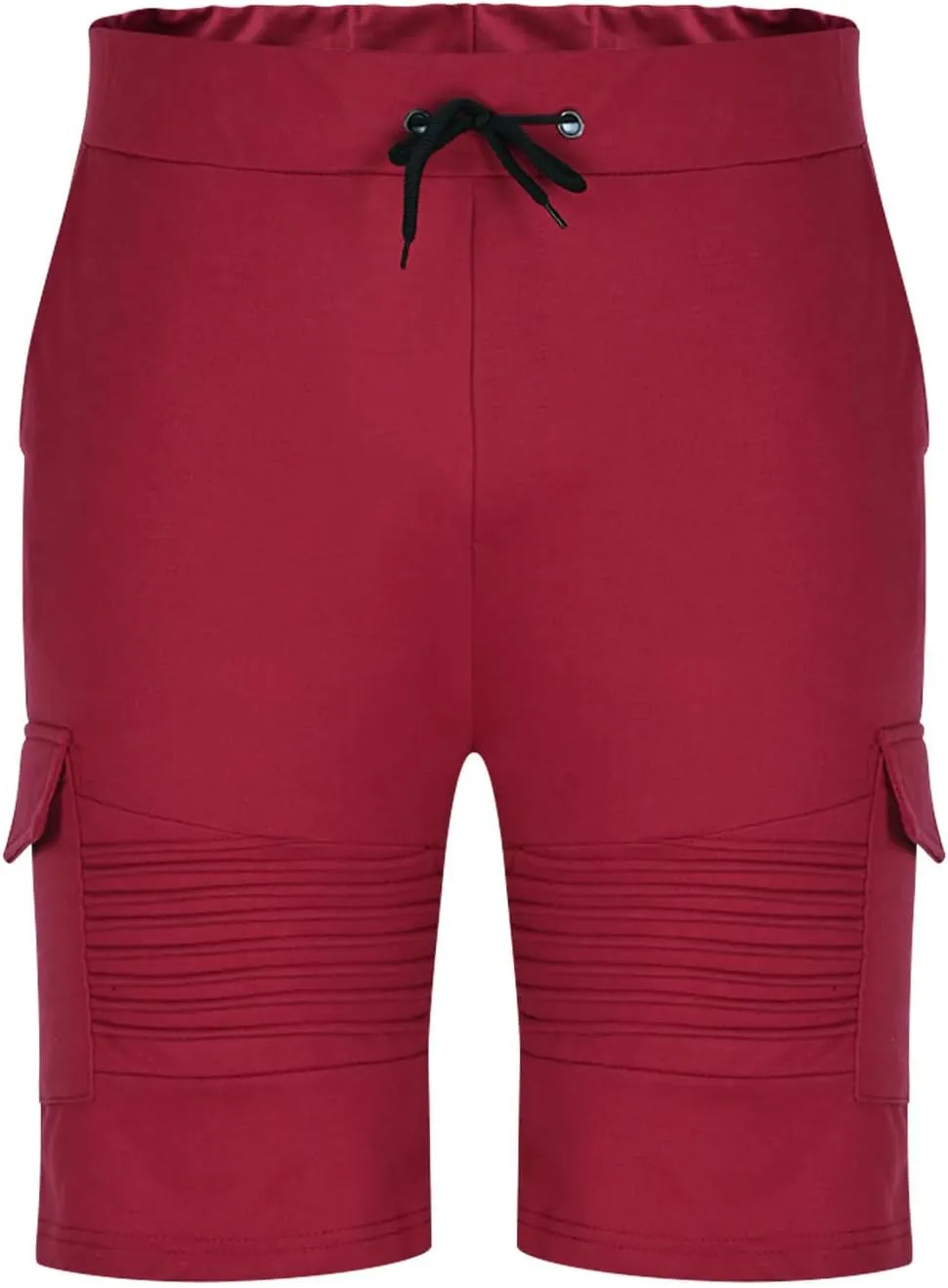Mens Athletic Shorts 5 Inch Inseam Striped Slim Fit Stretch Casual Chino Short Pants Drawstring with Pockets Fashion