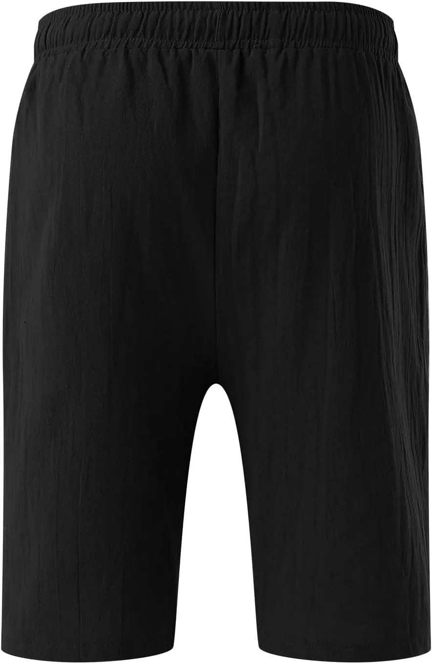 Men's Casual Shorts 5 Inches Inseam Flat Front Cargo Chino Shorts Summer Running Workout Slim Fit Golf Shorts