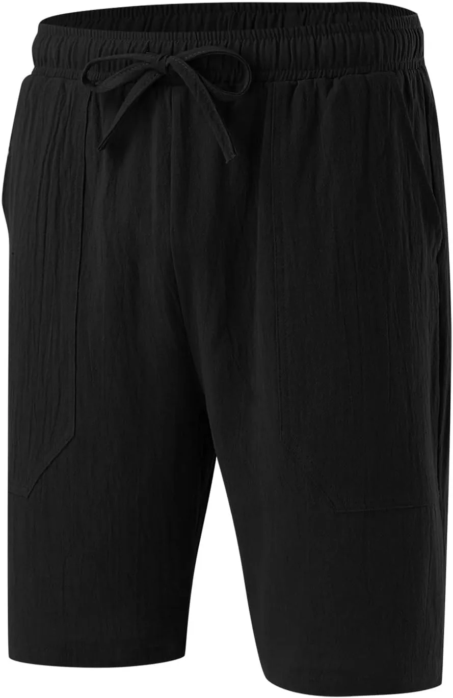Men's Casual Shorts 5 Inches Inseam Flat Front Cargo Chino Shorts Summer Running Workout Slim Fit Golf Shorts