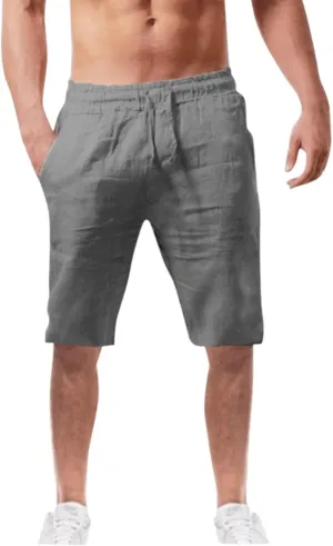 Mens Summer Shorts Pockets Drawstring Color Men Shorts Sports Waist Mid Men's Casual Shorts Running Shorts Cargo