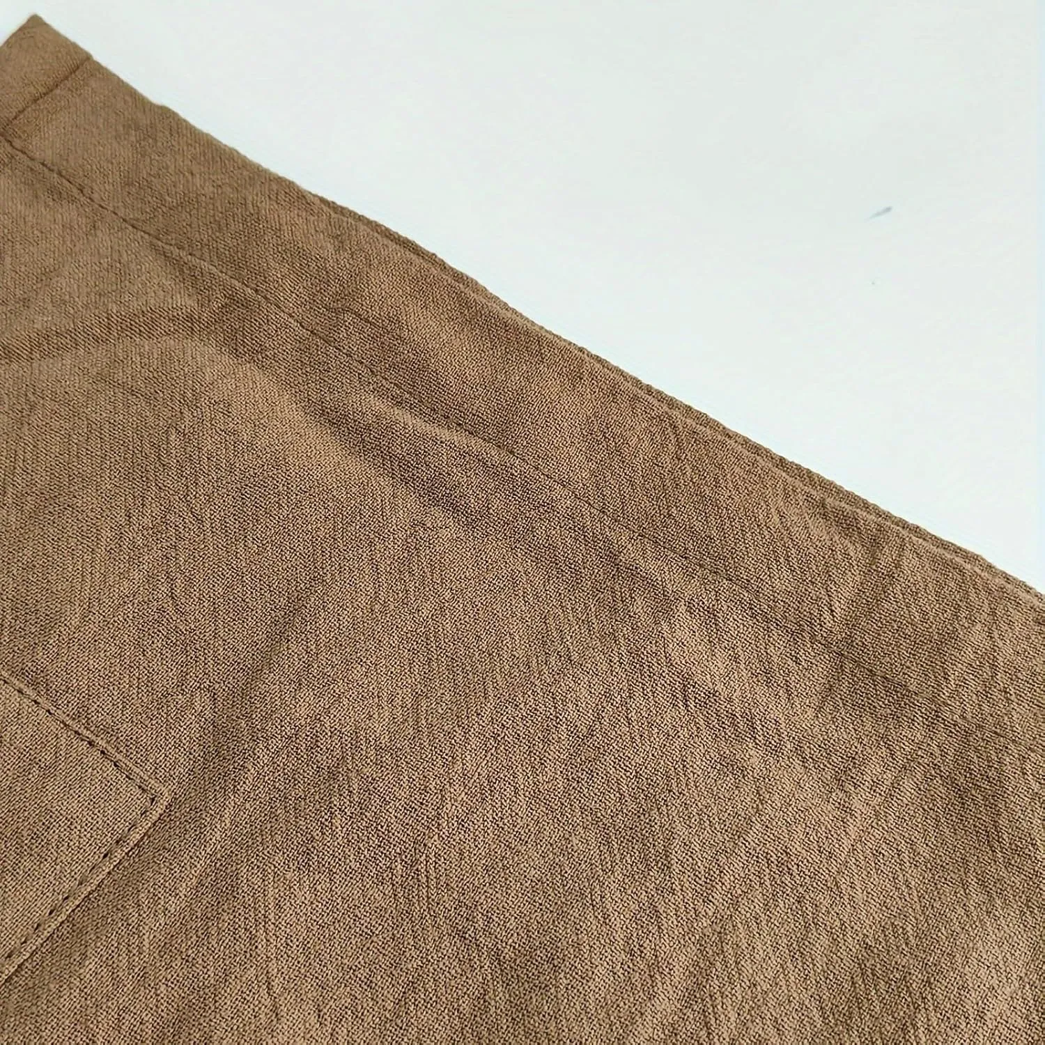 Muscularfit Mens Cotton Linen Shorts Casual Fashion Solid Drawstring Elastic Waist Shorts Summer Outdoor Vacation Beach Pants