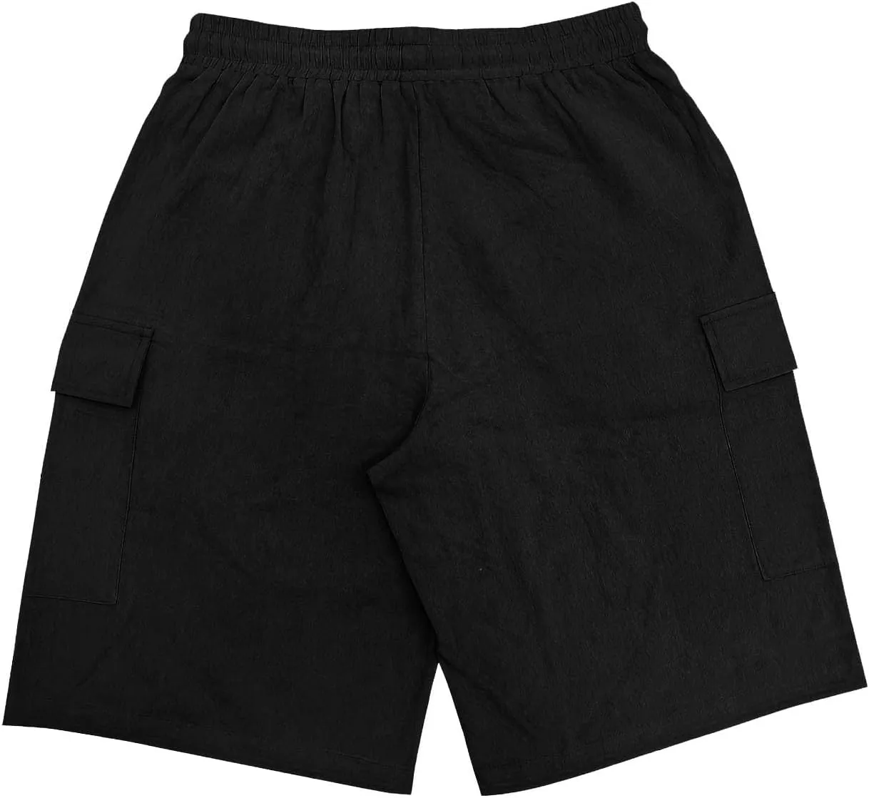 Muscularfit Mens Cotton Linen Shorts Casual Fashion Solid Drawstring Elastic Waist Shorts Summer Outdoor Vacation Beach Pants
