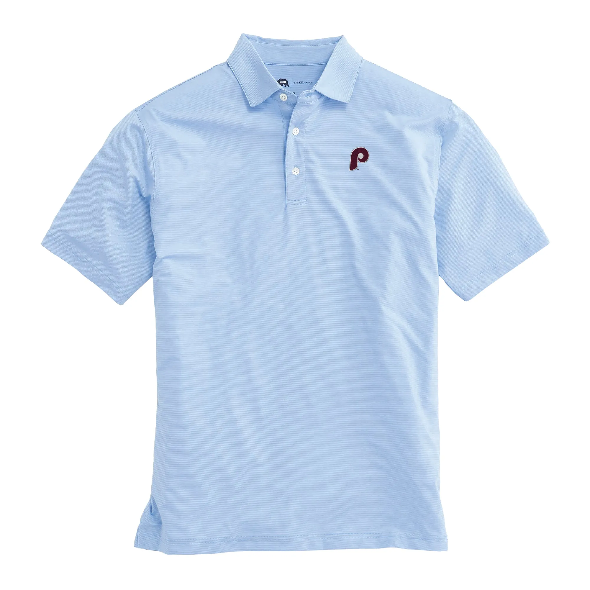 Philadelphia Phillies Cooperstown Hairline Stripe Performance Polo
