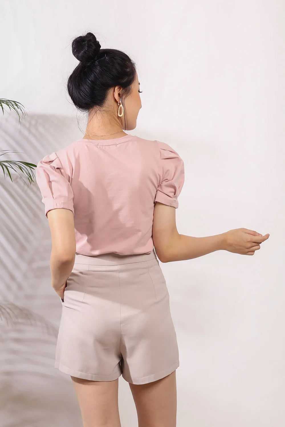 Pyala Shorts in Light Khakis