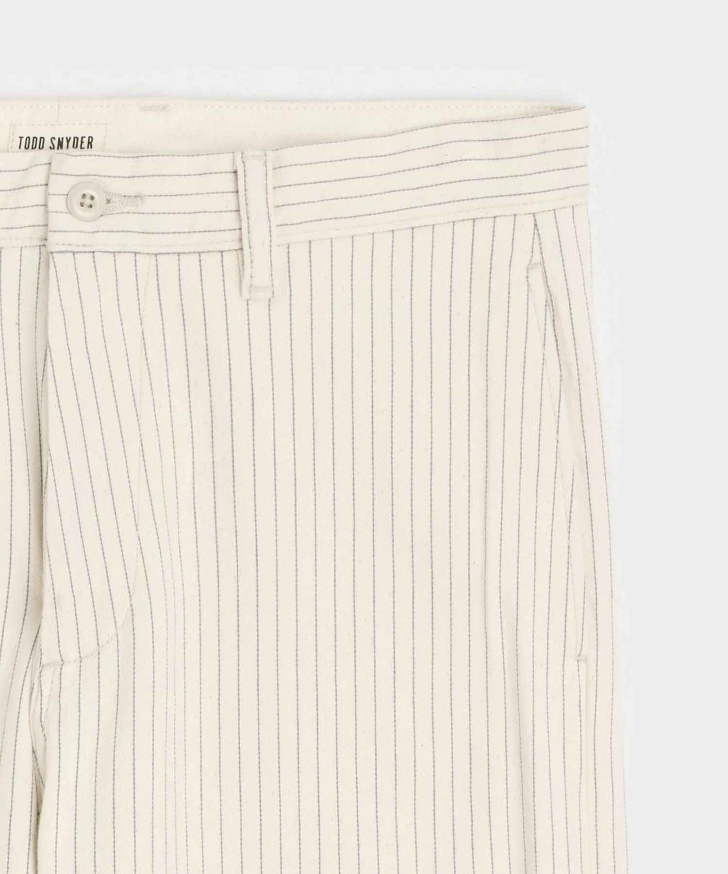 Relaxed Striped Denim Chino