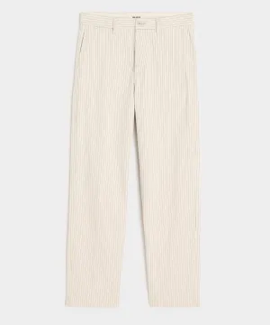 Relaxed Striped Denim Chino
