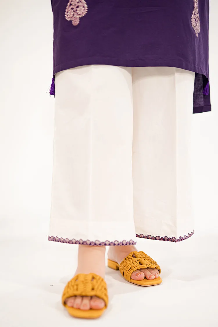 Shanyera - B4 - Irish Purple Embroidered 2-PC Lawn Suit