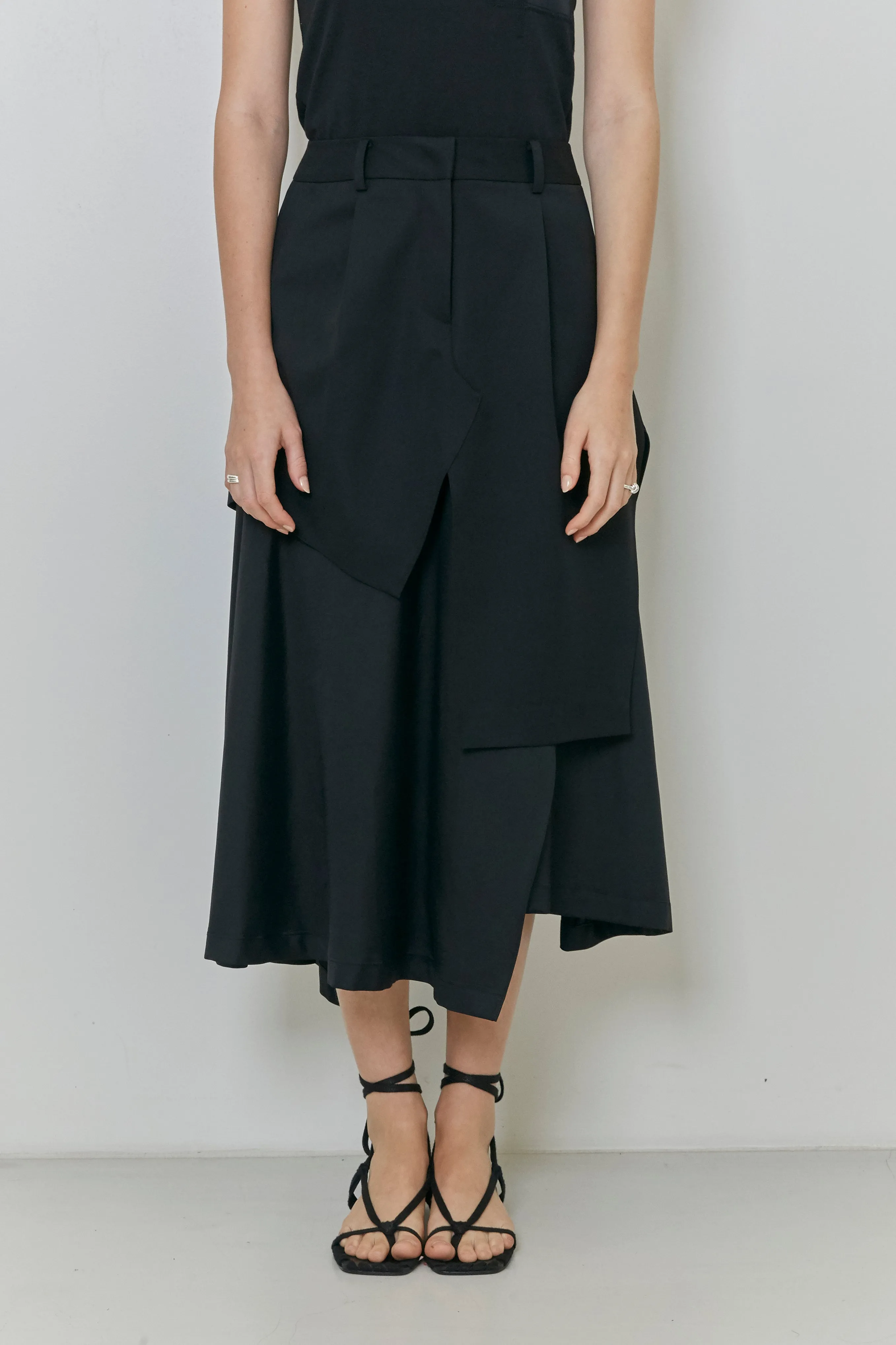 Trousers motif skirt